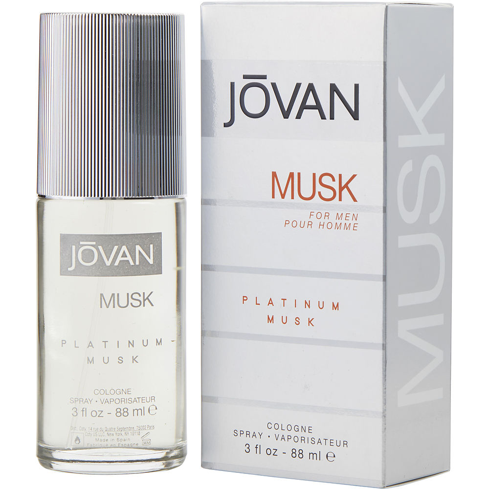 Jovan Platinum Musk, Eau De Cologne Spray for Men