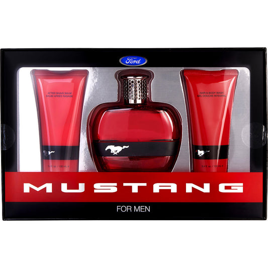 Mustang Red, 3 Piece Gift Set for Men