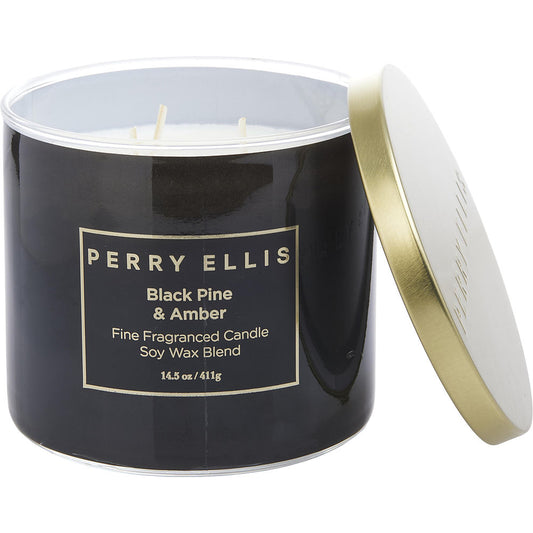 Perry Ellis 14.5 oz Soy Wax Blend 3 Wick Candle