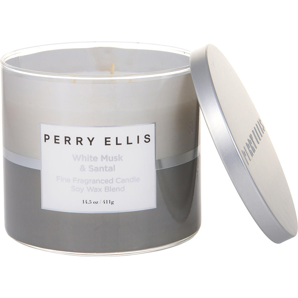 Perry Ellis 14.5 oz Soy Wax Blend 3 Wick Candle