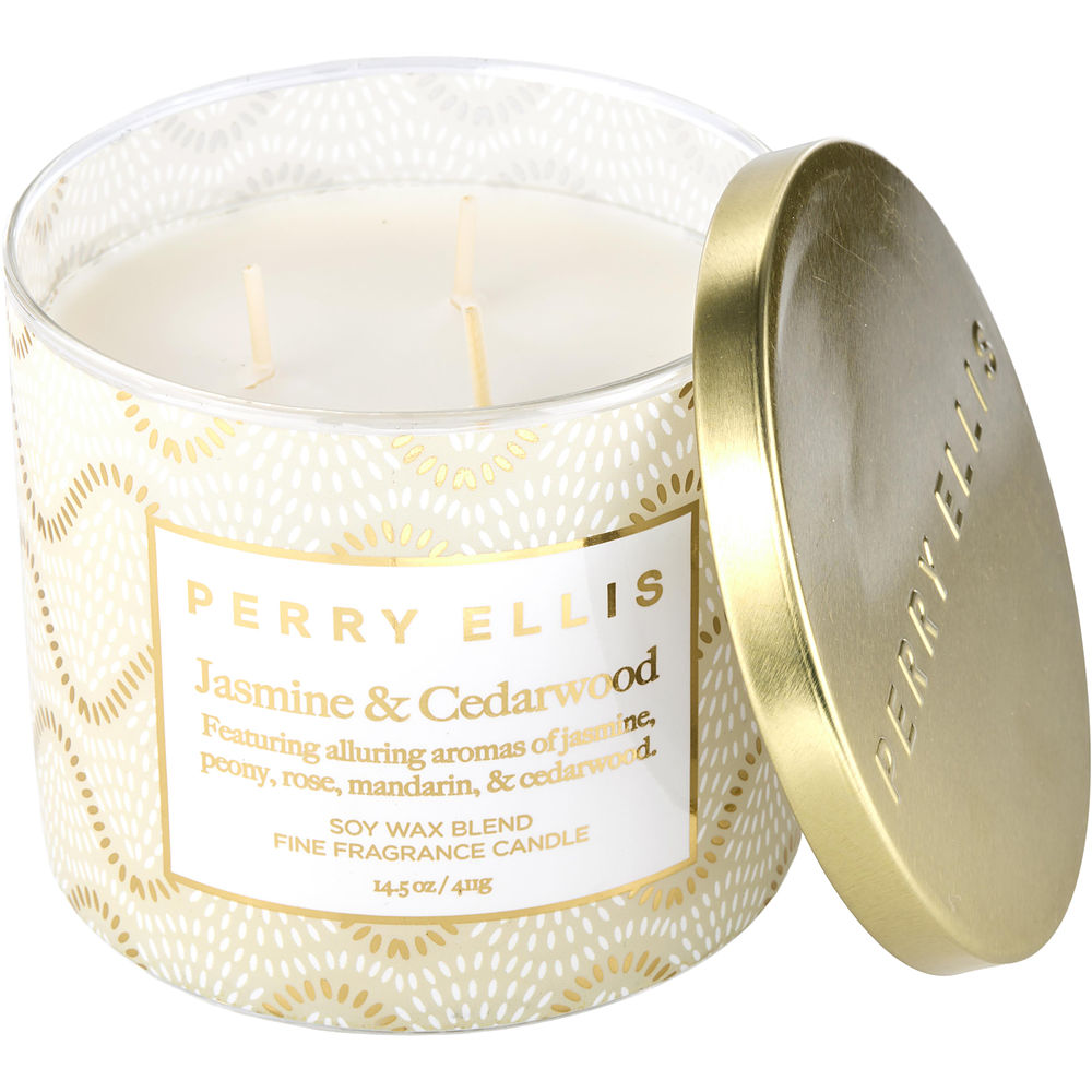 Perry Ellis 14.5 oz Soy Wax Blend 3 Wick Candle