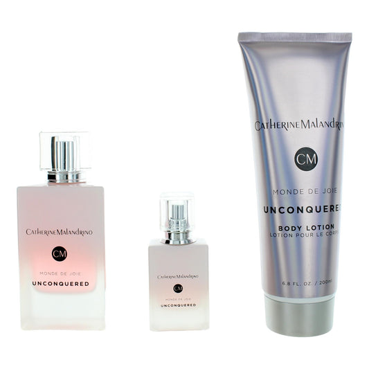 Unconquered Monde De Joie, 3 Piece Gift Set for Women