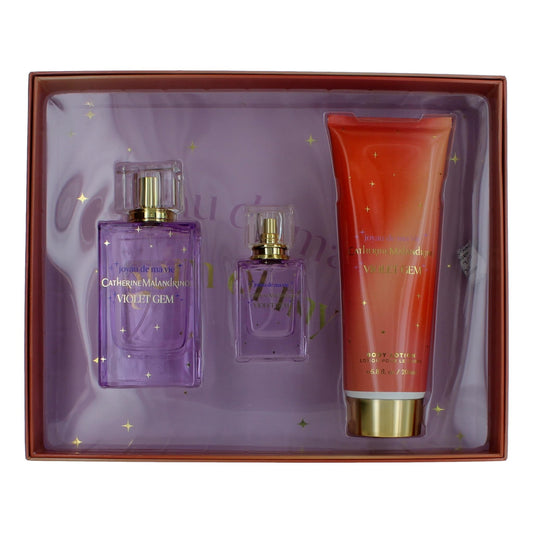 Violet Gem by Catherine Malandrino, 3 Piece Gift Set for Women